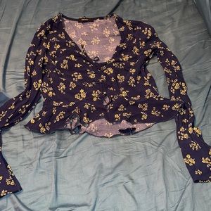 Navy Blue Crop top